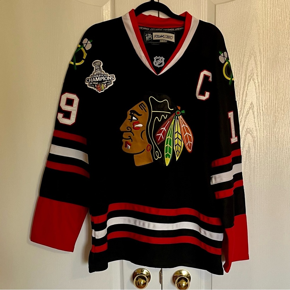 Chicago Blackhawks 2010 Stanley Cup Champions Toews Reebok CCM Hockey Jersey